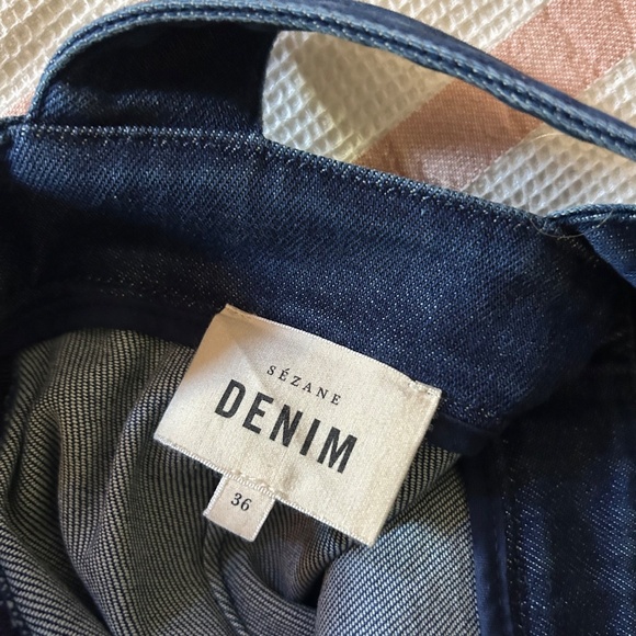 Sezane Rosalie Denim Jumpsuit - Picture 4 of 6